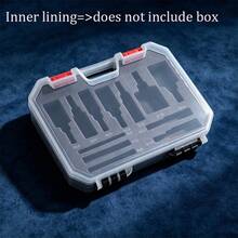 Portable Plastic Drill Bit Storage Box, Foam Lined Diamond Hole Saw Storage Box, Lockable Ceramic Tile Marble Glass Diamond Drill Bit Handheld Tool Box, Heavy Duty Waterproof Hardware Tool Storage Container, Dry/Wet Diamond Drill Bit Set - Storage Box 1PCS - View 11