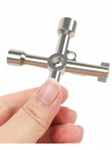 Cross Wrench - Hexagonal Shaft, Triangular Shaft, Square Shaft, Etc., Suitable For Industrial Grade Durable Materials, Sturdy Design, And High-Quality Craftsmanship In Scenarios Such As Faucet Valves, Distribution Boxes, Elevator Doors, Etc - A - View 6