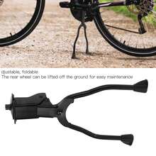 Bicycle Double Leg Kickstand Adjustable Center Mount Parking Stand Heavy Duty Steel Support For Mountain Bike Road Bike Folding Bike Height Adjustable Stable Parking Repair Stand Anti Slip Base Universal Bicycle Center Kickstand Outdoor Cycling - Multicolor - View 4