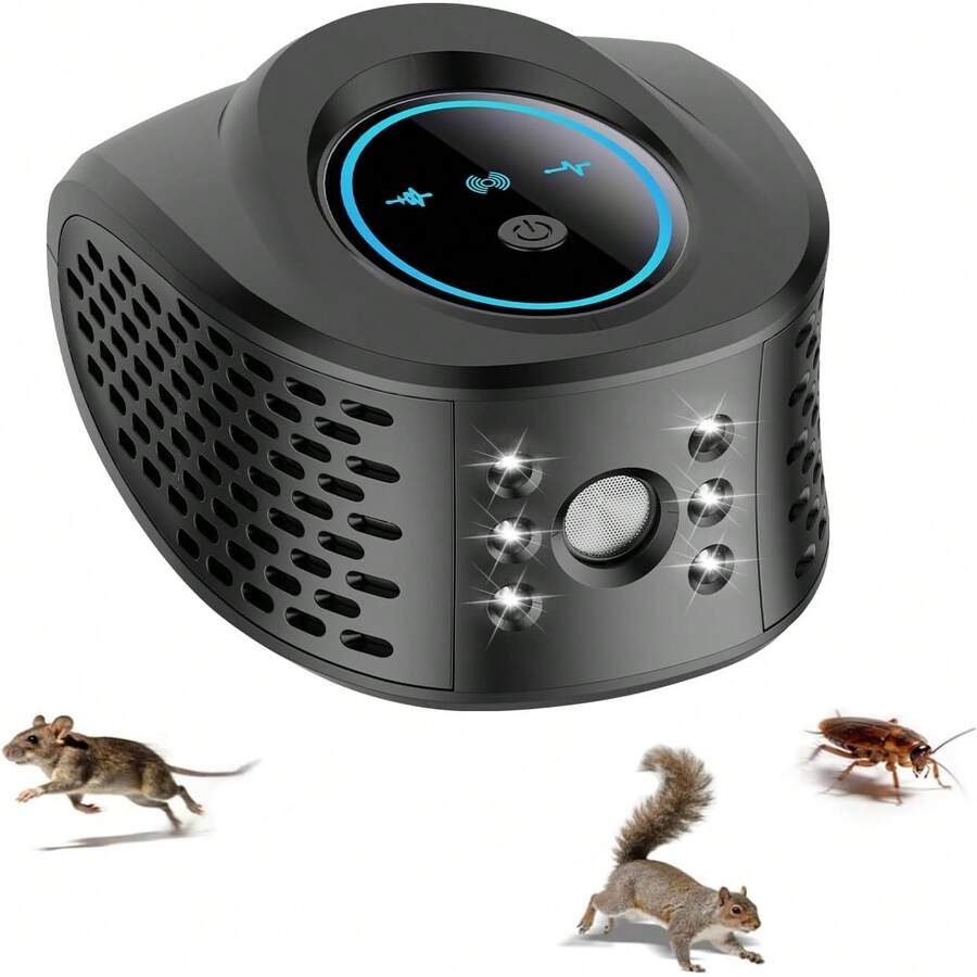 Ultrasonic Rodent Repellent - Black - View 1