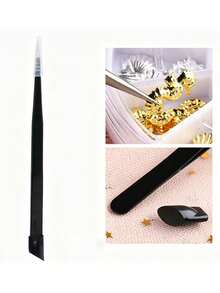 Beautizon Nailartlab 雙頭美甲鑷子 多功能壓貼棒 卡通夾 貼紙與水鑽工具 矽膠不鏽鋼鑷子 適用美甲用品與美甲貼紙 - 彩色 - 查看 3