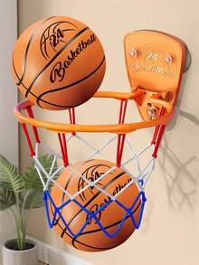 1 buah Set Ring Basket Anak, Ring Basket Dalam Ruangan Tanpa Bor, Ring Tembak Anak, Interaksi Orang Tua-Anak di Rumah, Tiang Basket Lipat yang Dipasang di Dinding dan Tidak Berbunyi - MultiWarna - View 12