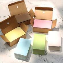 50/100/300pcs Blank White Cardstock Small Cards - Word Cards/Bookmarks/Message Cards/Flashcards/Postcards - Minimalist Cards - View 4