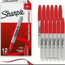1-12pcs Black Fine Tip Marker Pen Set, 12pcs - Quick Drying, Fade-Resistant, Suitable For Wood, Plastic, Metal, Paper - Ideal For Art Creation, Office Writing, Learning Supplies, Poster Coloring, Perfect Gift For Students, Back To School Essential - Sets - View 2