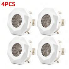 Wash Basin Overflow Insert Drain Cover Perforated ABS Body Snap In Clips Sink Overflow Hole Replacement Trim - Multicolor - View 8
