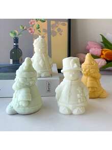 Christmas Snowman DIY Handmade Aromatherapy Plaster Multi-Function Silicone Mold - Snowman - View 6