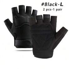 Fingerless Knuckle Protection Lightweight Tactical Gloves Breathable Motorcycle Gloves Unisex Outdoor Hunting Motorcycle Riding Hiking Cycling Camping Sports Fitness Essential Accessory - Multicolor - View 7