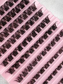 100 Clusters D Curl 8-16MM Lashes Wispy Fluffy Volume Lash Clusters Soft Glam Individual Lashes DIY At Home Reusable False Eyelashes For Daily Wear Natural Look - D - 查看 5