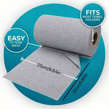 20pcs Microfiber Cleaning Cloths, High Absorbency Lint-Free, Disposable Dry & Wet Dual-Use Cleaning Towels, Suitable For Home, Kitchen, Car And Whole House, Roll-Type Tearable Multi-Function Stain Removal Cleaning Wipes - A - View 3