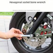 10-In-1 Multi-Function Hex Wrench Set For Motorcycle And Bicycle - Aluminum Alloy Material, Portable Mini Dog Bone Shape - Basic Model - View 4