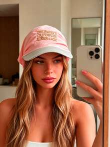 1pc Women's Quick-Dry Letter Embroidered Baseball Cap, Multifunctional, Outdoor Sun Protection, Suitable For Cycling, Beach And Daily Use - Multicolor - View 7