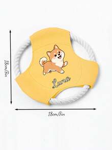 Customized Pet With Pet Name, Thick Material For Dog Teeth, Rope Handle For Tug-Of-War, Suitable For All Dogs And Cats, Outdoor Throwing Training, Chewing And Interactive Play, Practical Pet Toy Gift For Pet Owners On Birthdays And Holidays, Pet Dog Training Outdoor Sports Toy - Multicolor - View 8