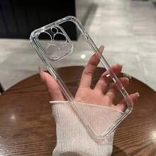 Funda suave transparente de alta transparencia, anti-amarilleo y anti-huellas compatible con iPhone 15 14 13, funda transparente minimalista compatible con iPhone 16 Pro Max 17 Pro Max 12 Mini 11 XS Max XR 7 8 Plus SE2022 - transparente - Ver 10