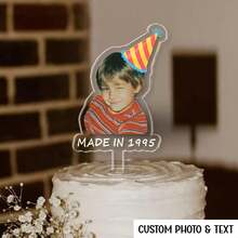 1-10pcs Personalized Character Photo Cake Toppers Customizable Character Design Cake Decoration For Birthday Wedding Family Gathering DIY Party - Multicolor - View 9
