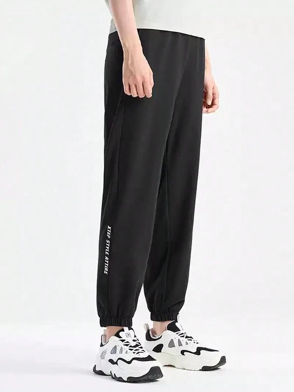 XTEP Women's Summer New Sports Running Jogger Casual Pants - Black - View 1