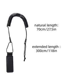 1Set Sup Board Foot Leg Rope Practical Coiled Surfboard Leash Elastic Surfing Stand UP Paddle Board Ankle Leash Surfing Accessories - 彩色 - 查看 2