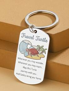 Sea Turtle Gifts For Women Men Best Travel Gifts For Travelers Women Cute Sea Turtle Keychain Funny Birthday Christmas Gift For Turtles Lovers Gift - Multicolor - View 3