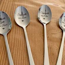 Custom Ice Cream Shovel Spoon, Personalised Funny Father's Day Gifts For Dad And Grandad, Bespoke Engraved Metal Ice Cream Scoop, Custom Name Engraved Dessert Utensil, Novelty Humorous Male Keepsake Present, Durable Stainless Steel Kitchen Accessory - Multi-color Stainless Steel Spoon - View 2