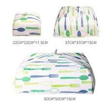 1PC Kitchen Foldable Insulated Food Cover,Halloween,Christmas Festival Bowl Covers Elastic Food Storage Covers Dish Cover Kitchen Storage Containers Lids Food, Fruits, Leftover - Multicolor - View 2