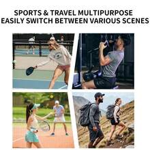 Tas Raket Tenis Putih Sporty Berbahan Kain Oxford Tahan Air, Tas Tote Selempang Satu Bahu, Dengan Kompartemen Raket Terpisah, Kantong Bola, dan Tali Bahu yang Dapat Diatur, Bagian Belakang yang Bernapas, Desain Multi-Kantong, Cocok untuk Aktivitas Kebugaran di Luar Ruangan - MultiWarna - View 7