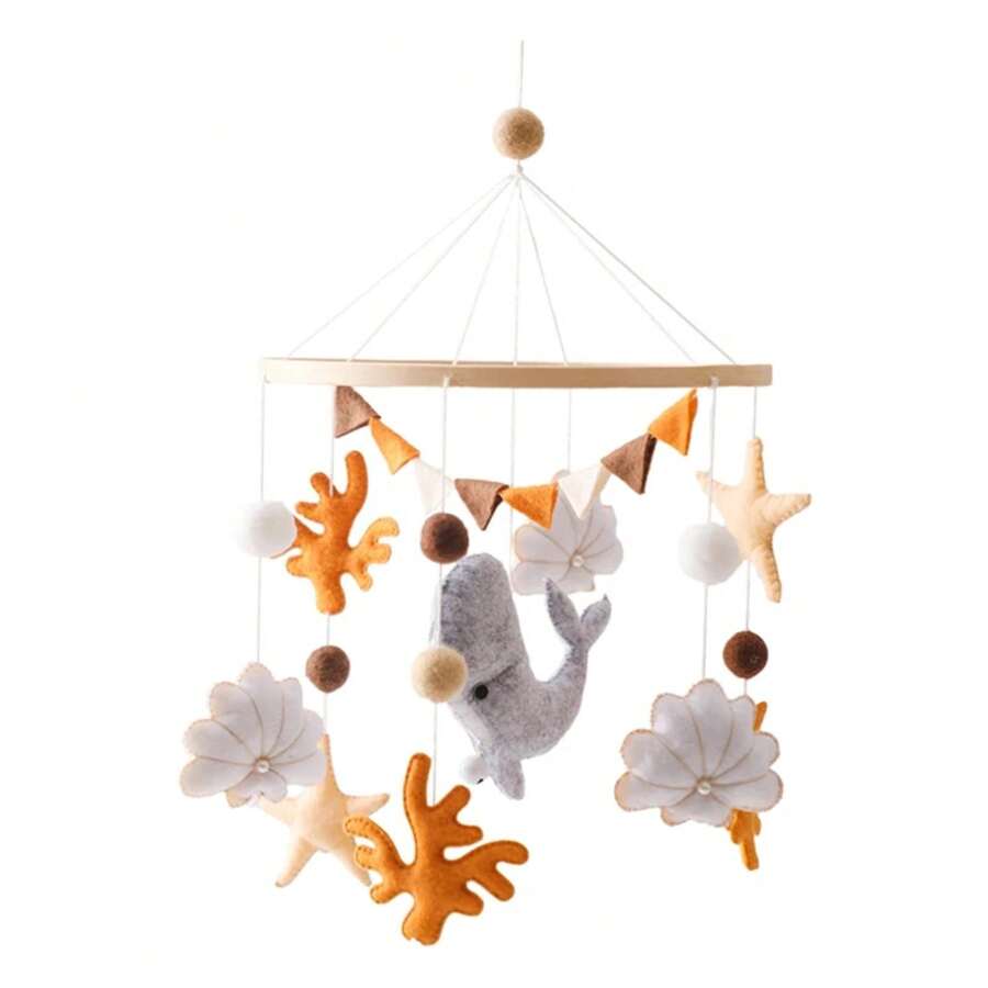 Sonajero de peluche para cuna de bebé, juguete relajante para bebés de 0 a 12 meses, sonajero colgante para cuna, juguete para dormir, sonajero de peluche para recién nacidos, juguete para bebés, campana para cuna. - 01 - Ver 1