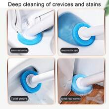 Disposable Toilet Brush, Extended Handle With 48 Cleaning Brush Heads, Toilet Brush For Toilet Cleaning, Bathroom Cleaning - Disposable Toilet Brush - View 4