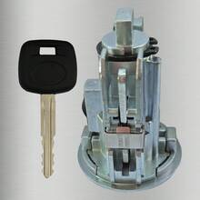 1pc Copper Zinc Alloy Silver Car Ignition Lock, Suitable For Camry Crown RAV4 Reiz Series Ignition Lock, 1 Key - A - View 4