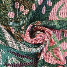 Vintage Tropical Jungle Plant Floral Woven Throw Blanket With Fringe, Fade Resistant, Anti-Pilling & Easy Care Multi-Purpose Decor Blanket For Bedroom, Sofa, Camping, Picnic, Wall Hanging Decor - Green - View 6