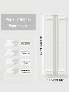 Juego portátil de 4 en 1 de cortador de papel, cortador de papel multifunción creativo mini con 4 cuchillas, adecuado para estudiantes, cortar fotos, documentos, manualidades, hogar y oficina, de vuelta a la escuela, útiles escolares - Multicolor - Ver 17