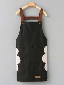 Waterproof & Oil-Proof Kitchen Apron, Suitable For Hair Salon, Cooking, With Pockets, Workwear, Hand-Washable, Fashion Apron - Multicolor - View 14