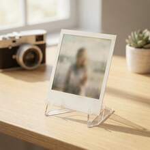 30/50 Pack Lear Acrylic Mini Display Easel Stand Small Plastic Holder Rack For Kpop Photocards Challenge Coin Place Cards Picture Frames Desktop Decor - Multicolor - View 7