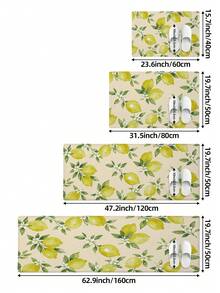 1pc Minimalist Vintage Plaid Pattern Long Kitchen Rug, TPR Backing Non-Slip Area Rug, Suitable For Bathroom, Indoor, Hallway, Bedroom, Living Room, Bedside, Machine Washable Easy To Clean Entryway Mat, Pet Friendly - Multicolor - View 3