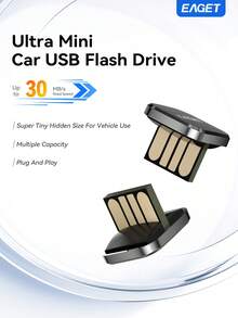 EAGET Ultra Mini USB2.0 Flash Drive Plug And Play Tiny Thumb Drive Durable Storage Stick For Car SUV Truck All Vehicle Models - View 2