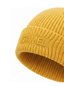 CAMEL CROWN Topi Rajut Hangat, Ikat Kepala untuk Mendaki Gunung di Luar Ruangan, Topi Wol - Oranye - View 2