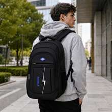 Extra Large Travel Backpack, 40*25*20cm, Carry-On Cabin Bag . Built-In Separate Shoe Compartment, Large Capacity Backpack. - Black1 - View 9