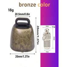 1套透明寵物識別吊牌，附大聲可拆卸鈴鐺，輕量可愛金屬質感防丟寵物名牌，含可替換紙卡內芯，適合日常戶外遛狗，寵物項圈掛飾配件 - 彩色 - 查看 10
