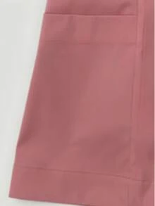 Solid Color V-Neck Mid-Sleeve Multi-Pocket Top, Fashionable Commuter Workwear For Women, Elegant And Comfortable Outdoor Top Pink Fall - Pink - View 4