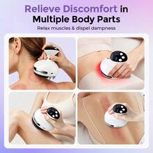 Hailicare 2-In-1 Electric Cupping & Gua Sha Massage Device, 9-Level Adjustable For Daily Care, Heat Massage, Fat Burning & Body Shaping, Clearing & Fatigue Relief - View 5