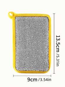 Esponja de lavado de platos para el hogar, esponja cuadrada para fregar platos de cocina, antiadherente al aceite, absorbente de agua, bloque de esponja de doble cara para limpieza - Multicolor - Ver 9
