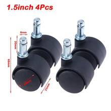 4Pcs 1/1.5inch Swivel Casters With Brake Universal Wheels Multi Purpose For Furniture Office Chair Suitcase Trolley - Multicolor - View 15