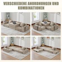 Estructura de sofa cama Beige 2 Asientos - Caqui de 2 plazas - Ver 6