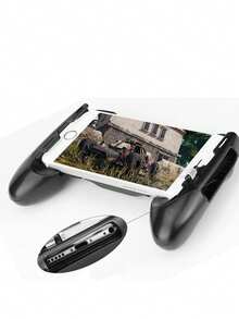 3-In-1 Mobile Game Controller With Joystick And Phone Holder, ABS Material, Stretchable Gamepad, Compatible With 4.5-6.5 Inch Smartphones, Suitable For Shooting And MOBA Games - Black - View 5