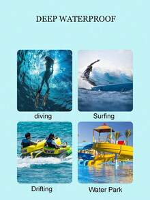 1pc IPX8 Waterproof Phone Pouch With Lanyard, Touchscreen High-Definition Photography, Thickened PVC Leak-Proof Wear-Resistant, Fits Phones Up To 8.3 Inches, Universal For All Models, Suitable For Swimming, Diving, Rafting, Outdoor, School Trip, Vacation, Camping, Beach, Multi-Function Waterproof Phone Protective Case - Multicolor - View 8