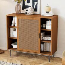 Sideboard Rustic Style Walnut - Adjustable Shelves - Cabinet For Living Room/Dining Room - Walnut - View 6