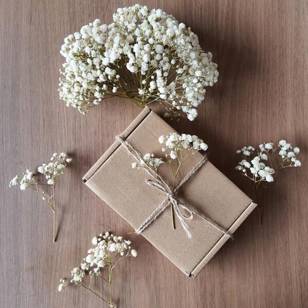 25/50/100/150/300pcs Mini Artificial Baby's Breath And Mixed Color Flowers, Ivory White Tiny Flower Buds, Suitable For Resin Mold Crafts, Hair Accessories, Wedding Wreaths, Tabletop And Home Decor