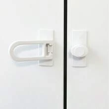 Portable Simple Plastic Cabinet Door Latch Cabinet Door Lock Home Supplies - A - View 9