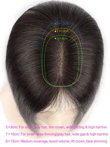Synthetic Hair Top Natural-Looking Invisible Hand-Woven Seamless Clip-In Bangs Hair Piece Hair Clip For Women, Halloween - Multicolor - View 8
