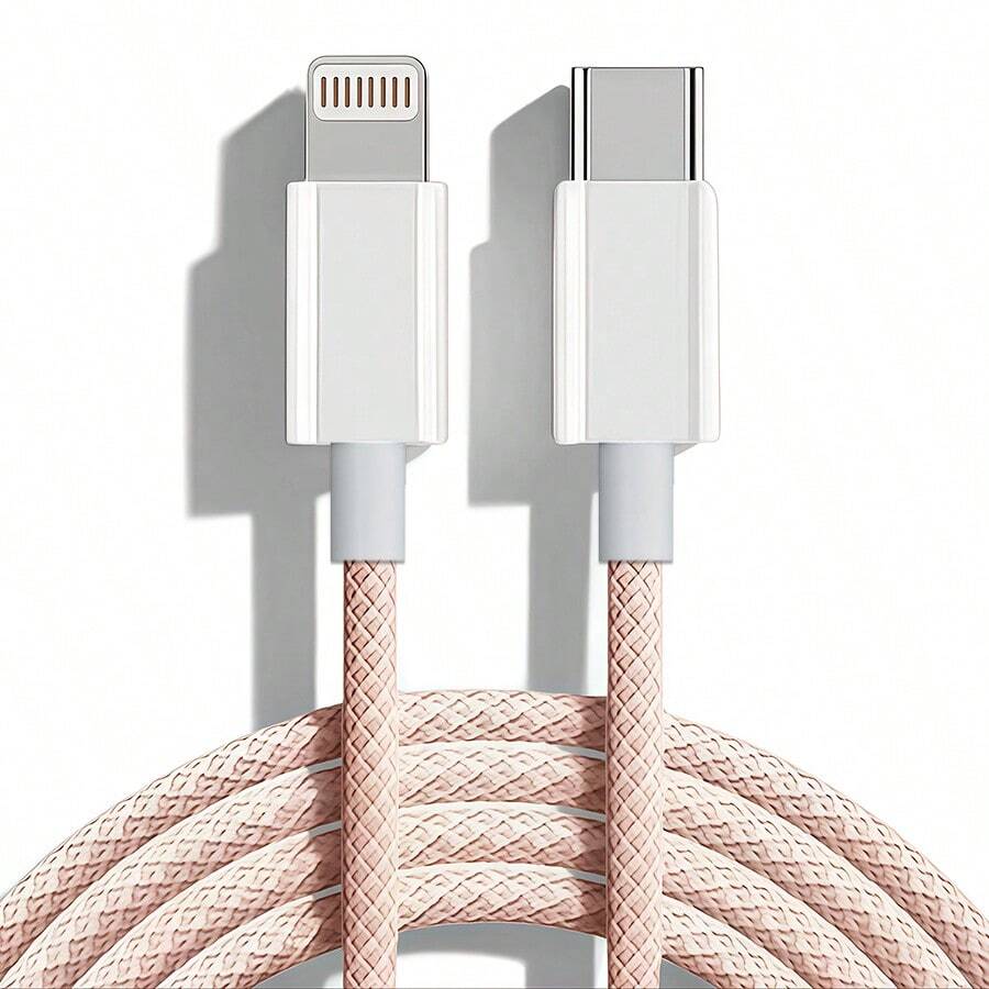 編織 1m/2m USB Type C 轉 Lightning 快充線，相容 iPhone 11 12 13 14 Pro Max XR Xs X SE 8 7 6 Plus iPod，USB C 轉 Lightning 快充線，Type C 相容 iPhone 充電線，相容 iPhone 14 13 12 11 Pro Max XR XS X 8 7 6 Plus SE 充電線，Lightning 轉 USB C 車用 CarPlay 線