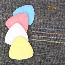 10 piezas de tiza de sastre de tela multicolor de alta calidad con caja protectora, pegatinas borrables para marcar tela, juego de costura para hacer patrones de ropa, suministros de repuesto de agujas e hilos - A - Ver 9