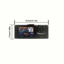 1080P 前錄 480P 內錄 雙鏡頭行車記錄器，2 吋 IPS 螢幕 紅外線夜視 廣角車用 DVR - 黑色 - 查看 8